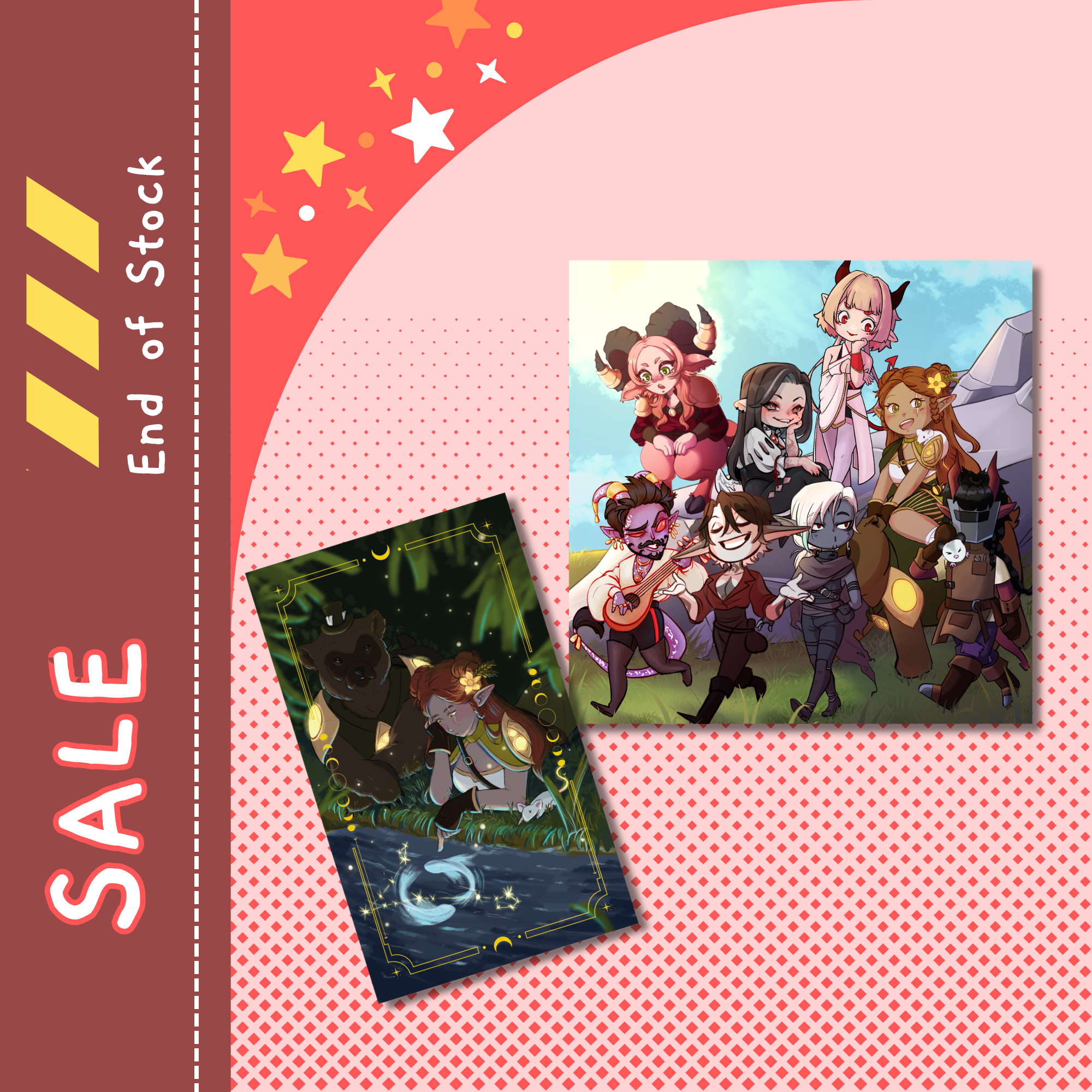 [SALE] Dokomi D&D Collab Print