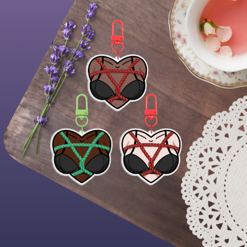 Shibari Love Keychains
